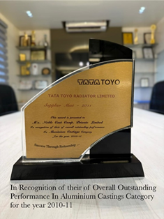 Excellent Quality Performance Award (2010)