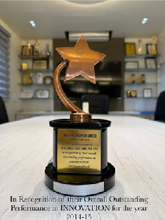 Best Award for Overall Outstanding Performance in Innovation (2014-15)